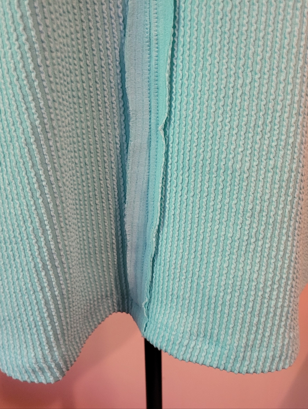 Bucket List Seafoam Green Slouchy & Soft Oversized Textured Pocket Tee, EUC, M - Picture 8 of 15